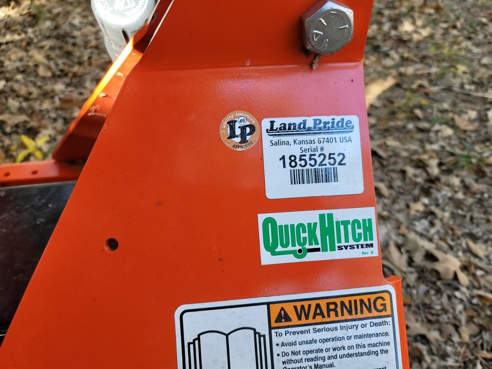 Land Pride Wood Chipper WC 1504 Quick Hitch eBay