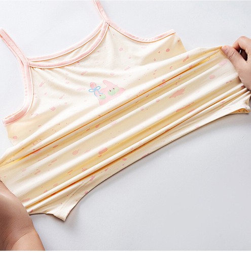 2-Pack Little Girls' Luxurious Soft Rayon Cami Undershirts Kids Summer Tank Tops - Picture 2 of 34