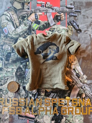 DAMTOYS Russian Spetsnaz FSB Alpha Group T-Shirt loose 1/6th scale