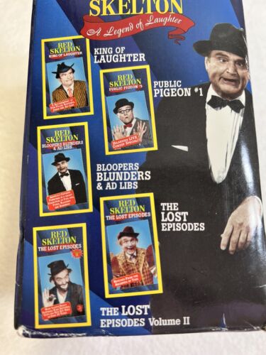 A Legend of Laughter With Red Skeleton VHS Collector’s Set 5 Tapes All Sealed - Picture 2 of 7