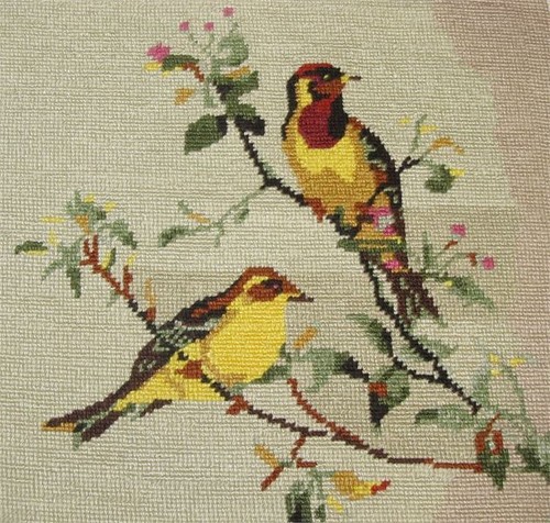 Red Headed Bunting Needlepoint Kit or Canvas - Picture 3 of 4