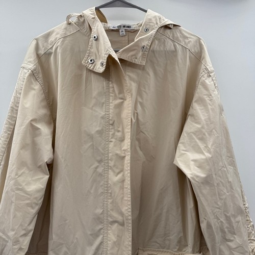 RTR Elizabeth and James Bowery Cream Oversized Ruched Sleeve Jacket Sz M - Picture 3 of 14