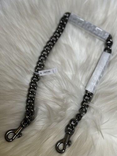 COACH CR457 Chunky Chain Shoulder Strap 23 3/4” Gunmetal Tone New In Package - Picture 9 of 13