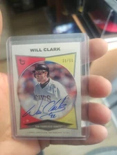 2023 WILL CLARK Topps Brooklyn Collection Autograph Auto  #ac-wc 09/60