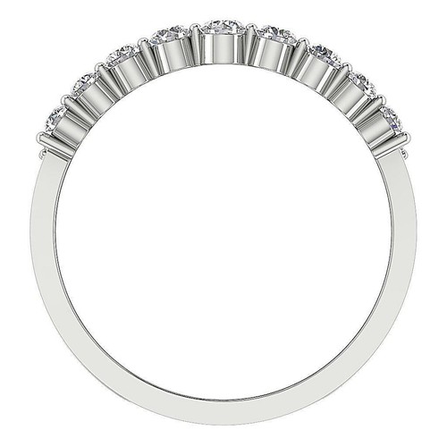 Journey Engagement Double Ring Lab Grown Diamond VVS F 1.00 Ct 14K Yellow Gold - Picture 5 of 8