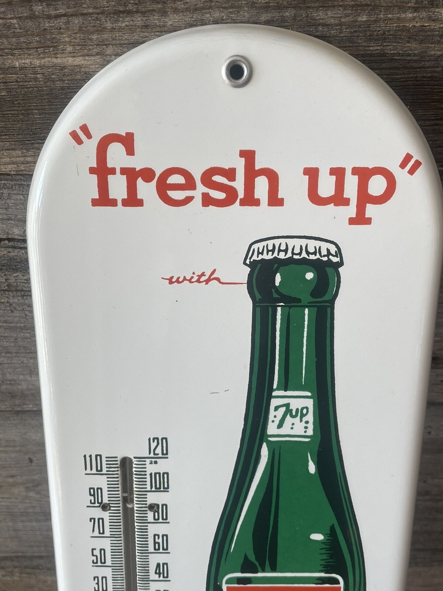 Vintage 7 Up Porcelain Thermometer Advertising 7 Up | eBay