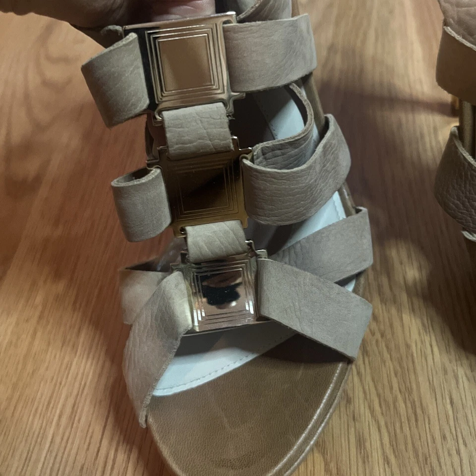 Herve Leger Beige Dorado Tacón Alto Mujer Talla US 7.5 EU 38 Foto 4 de 4