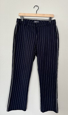 blue and white striped dress pants Men's Royal Blue Pinstripe Blazer With White Pants Suit Party New Arrival Gray 36 Short