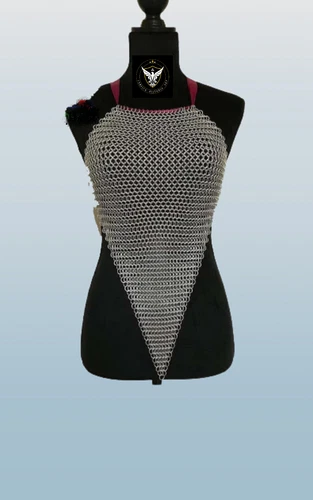 Aluminum Chainmail Halter Girl Costume,Christmas Gifts