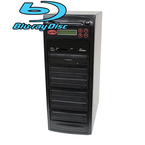 SySTOR 1-5 USB/SD/CF/MS Multi Media Flash Backup CD DVD Blu-ray Duplicator Tower