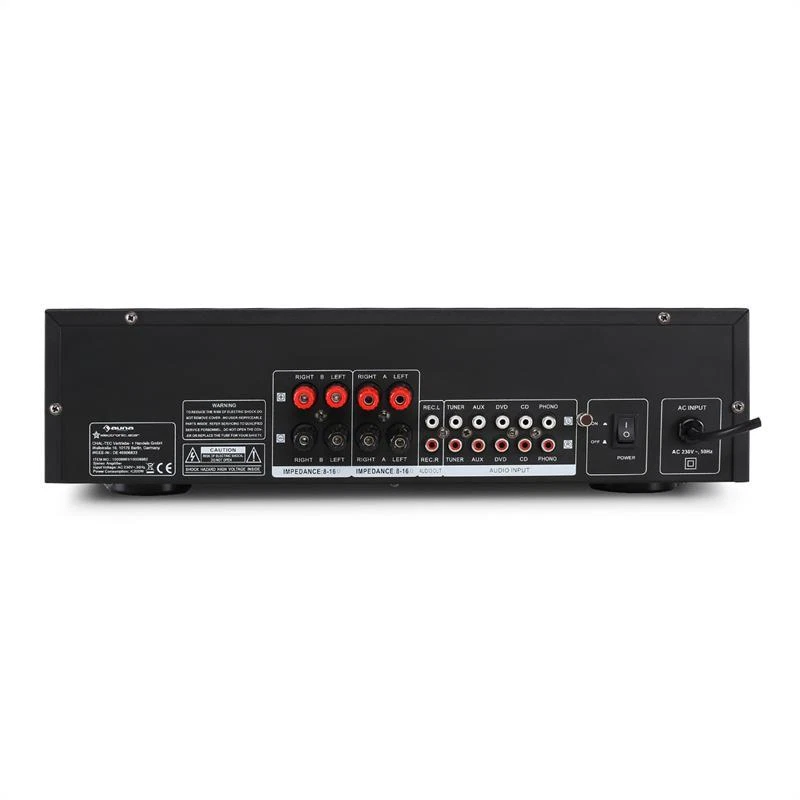 Stereo Verstärker Hifi Verstärker Hifi Endstufe AUX schwarz 600 Watt Equalizer - Bild 3 von 4