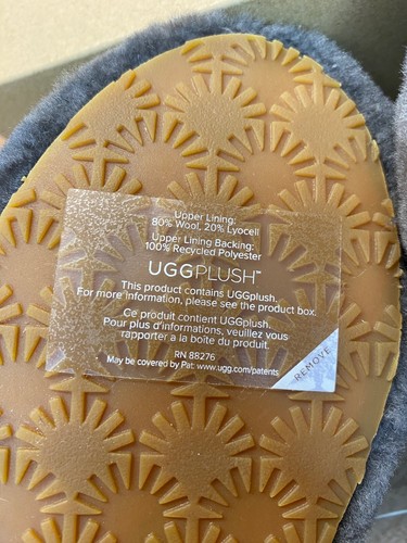 UGG Women's Fluff Yeah Sandal Slides US 6 Charcoal Gray - Picture 6 of 9