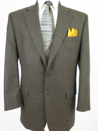 Lauren Ralph Lauren Men's Pure Lambswool Brown Blazer Jacket Sport Coat 44 L - Picture 2 of 12