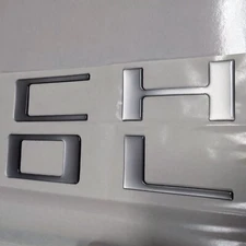 3D ALUMINUM RAISED DOMED TAILGATE LETTERS FOR 2023-2024 CHEVY COLORADO US MADE