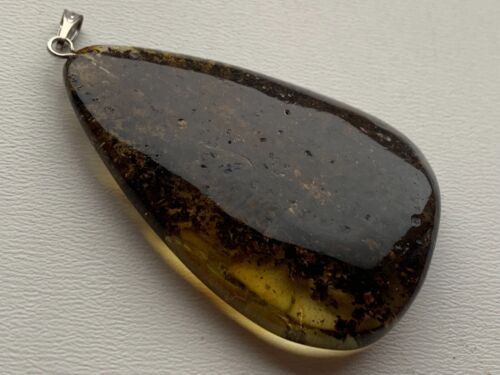 NATURAL ANTIQUE BALTIC PENDANT VINTAGE AMBER OLD STONE 10,44 gr!