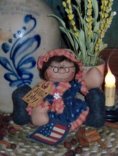 Primitive Patti's Ratties Betsy Annie Americana Ornie Doll Paper Pattern #321