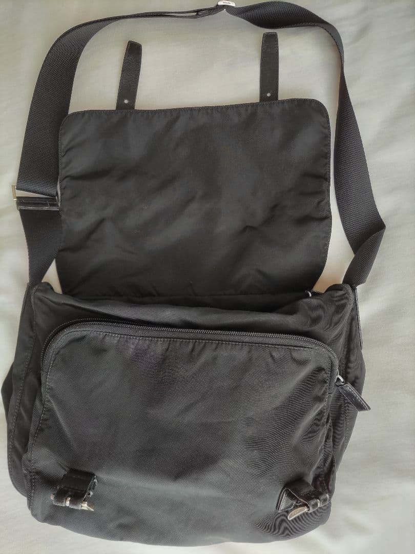 PRADA Nylon Shoulder Bag Black thumbnail 11