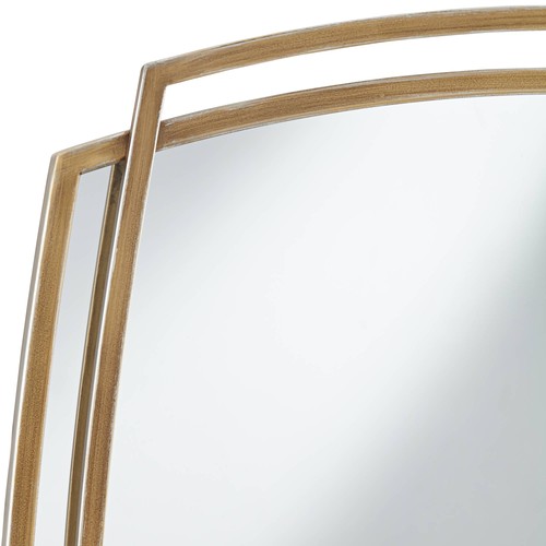 Uttermost Amherst Gold Layered Metal 24" x 34" Wall Mirror - Picture 3 of 7