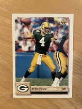 1992 Upper Deck Football #484 BRETT FAVRE Green Bay Packers #484 HOF