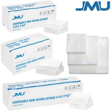200/Pack Dental 4-Ply Non-Woven Sponges Disposable First Aid Gauze Pads