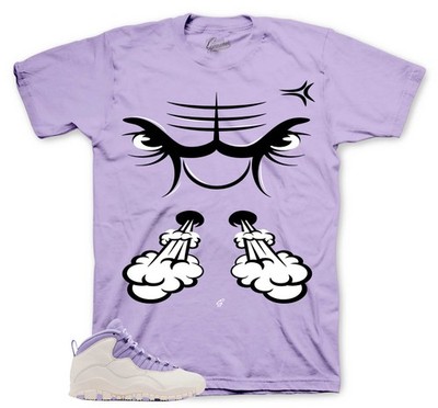 Shirts To Match Jordan 10 Hydrangeas Sneakers - Raging Face Tees