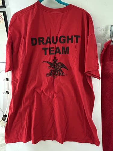Anheuser Busch Budweiser Draught Team Krey Distributing 2XL rotes Shirt St Louis - Bild 1 von 4