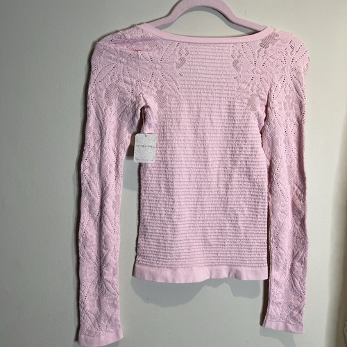 Free People Intimate So Many Likes Seamless Open Knit Stretchy Top L/XL - Bild 6 von 6