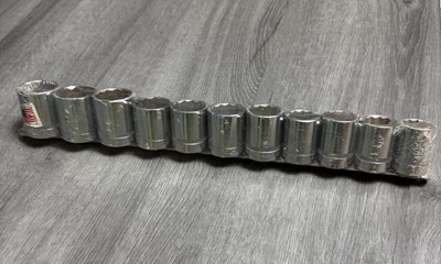 #ad Vintage NOS Duro Indestro 1 2 Drive Shallow 12 Point LARGE Metric Set 22mm 32mm $119.99