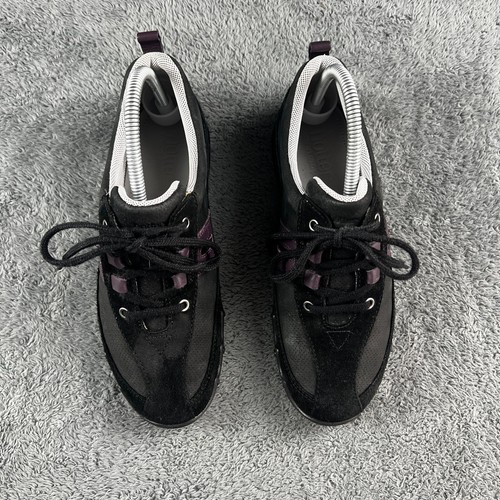 Hotter Leanne Womens Black Suede Leather Lace Up Trainers Pumps UK 4.5 Walking - Picture 3 of 13