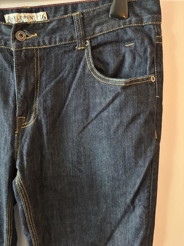 Element Jeans Vintage Lavado 36” Cintura Denim Azul Skate Skate Ropa de Calle Usado - Imagen 2 de 6