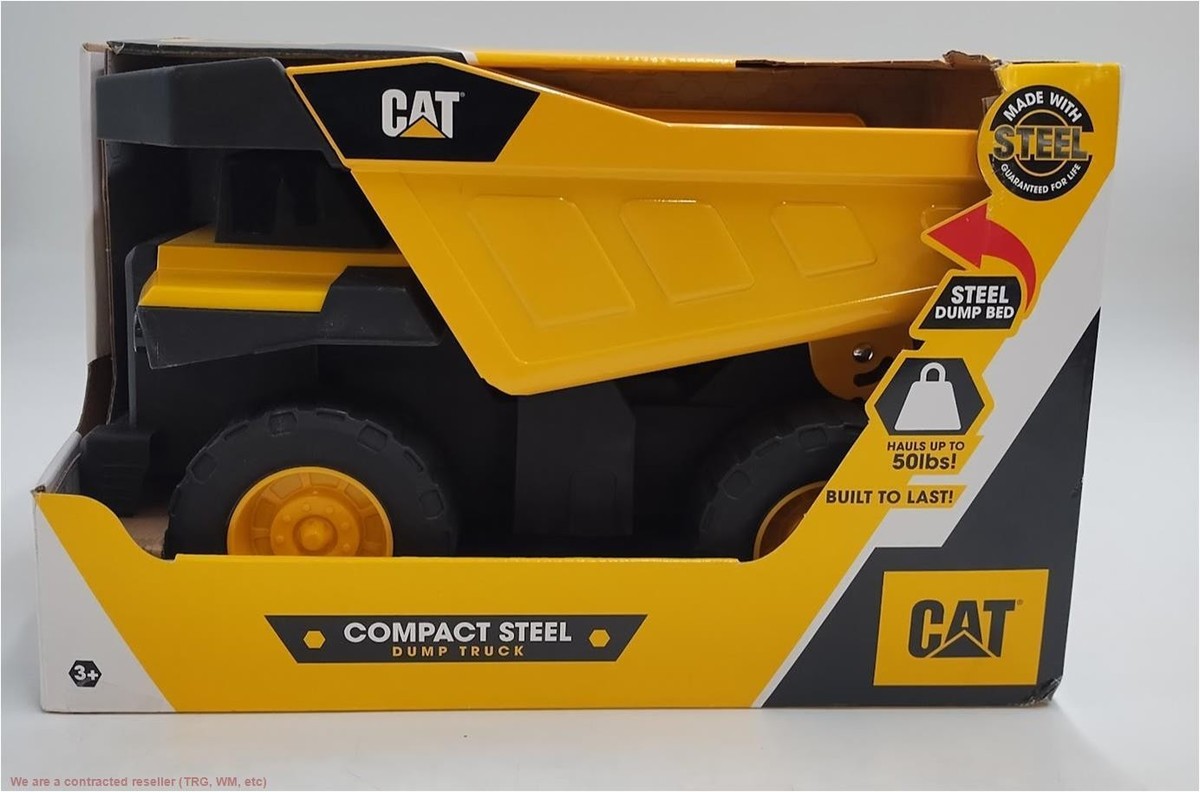 CAT Construction Mighty Steel Dump Truck Toy Yellow for sale