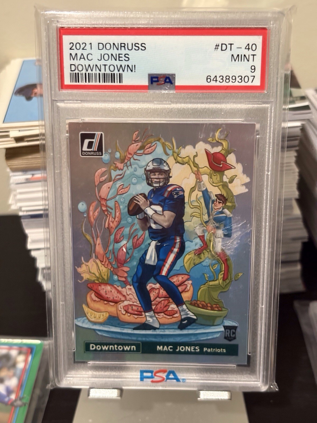 2021 Panini Donruss Mac Jones Downtown RC PSA 9