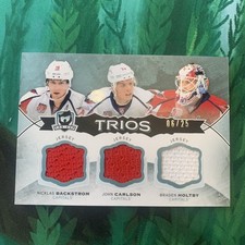 2014 Upper Deck The Cup Trios /25 Nicklas Backstrom John Carlson Braden Holtby