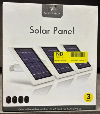 Wasserstein Arlo Ultra, Ultra 2, Pro 3, Pro 4, Floodlight Cam Solar Panel (3-pk)