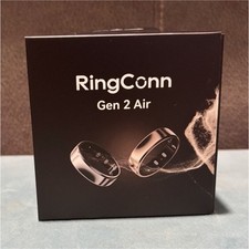 RingConn Gen 2 Air Smart Ring Activity Tracker Size 6 Gold Sleep/HR 10-Day