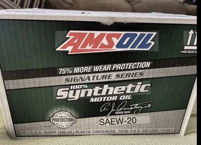 Case of 12 AMSOIL SIGNATURE SERIES 0W-20 100% SYNTHETIC MOTOR OIL 