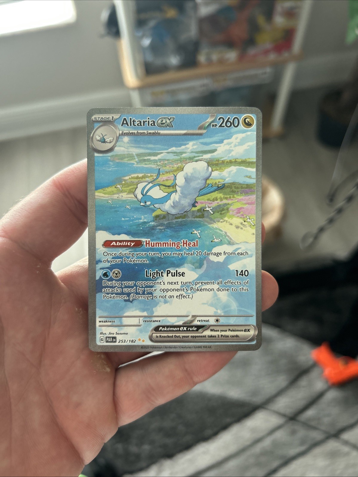 ALTARIA EX 253/182 POKEMON PARADOX RIFT HOLO RARE Near Mint 