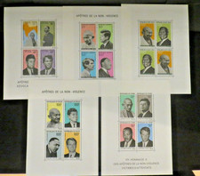 AFRIQUE - 1968/69 - LOT DE 5 BF - APÔTRES DE LA NON VIOLENCE - MNH