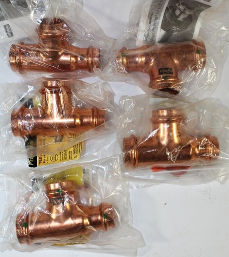 5 T-shirt Viega Propress 1" x 3/4" x 1" 5 pezzi. - Foto 1 di 3