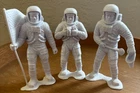 Three Vintage Louis Marx Figures 1970's Astronauts