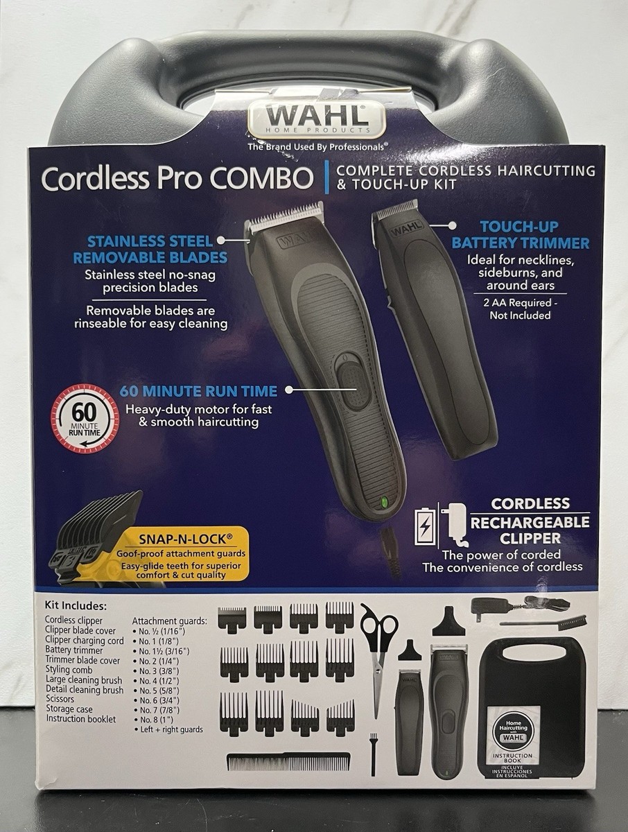 Wahl Cordless Pro Combo Clipper & Trimmer Kit 9649 NEW Sealed | eBay