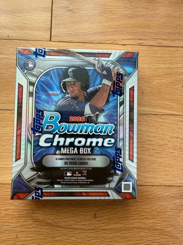 2026 BOWMAN CHROME BASEBALL MEGA BOX (36 Cards) MLB Brand New Sealed IN HAND