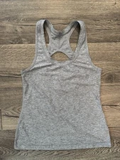 Athleta Tank Top Womens XS Petite Gray Stretch Running Training Gym Yoga Active