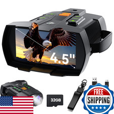 4K Night Vision Goggles for Adults - 4.5" HD Digital, 5000mAh Battery