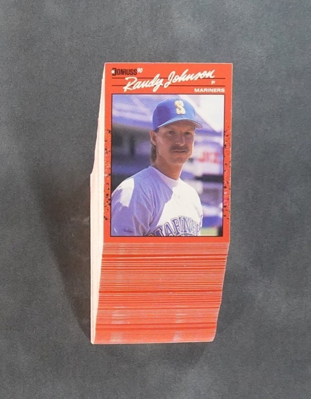 1990 DONRUSS #379 RANDY JOHNSON HOF LOT OF 70 MINT