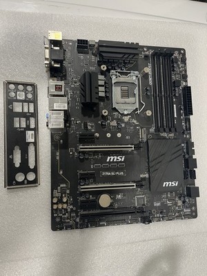 Free Shipping- MSI Z170A SLI PLUS Socket LGA 1151 DDR4 Motherboard W/ IOS Shield