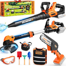 Kids Tool Set Outdoor Toys: 10 in 1 Toddler Outdoor Toys with Kids Leaf Blower,