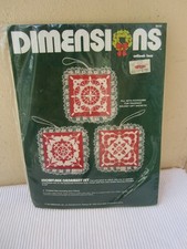 Dimensions KIT 8046 Christmas Snowflake Ornament Set Cutlook Lace KIT SEALED