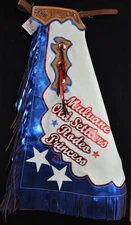 Custom Made Leather Chaps/Patriotic Rodeo Royalty Chaps/Made In USA
