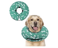 Inflatable Dog Cone Collar Alternative After Surgery, Neck Donut Collar - Large